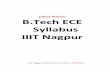 (2016 Batch) B.Tech ECE Syllabus IIIT Nagpur
