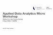 Applied Data Analytics Micro Workshop