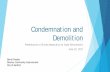 Condemnation and Demolition - FACE Online