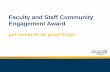 Faculty and Staff Community Engagement Award