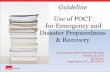 Use of POCT for Emergency and Disaster Preparedness & Recovery