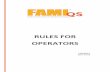 RULES FOR OPERATORS - FAMI-QS