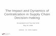 The Impact and Dynamics of Centralization in Supply Chain ...