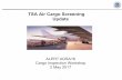 TSA Air Cargo Screening Update