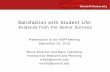 Satisfaction with Student Life - Cornell University