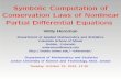 Symbolic Computation of Conservation Laws of Nonlinear ...
