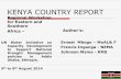 KENYA COUNTRY REPORT - UN-Water