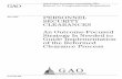 GAO-09-488 Personnel Security Clearances: An Outcome ...