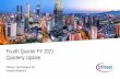 Fourth Quarter FY 2021 Quarterly Update