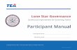 Lone Star Governance Participant Manual - teadev.tea.texas.gov