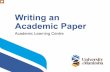 Writing an Academic Paper