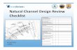 Natural Channel Design Review Checklist