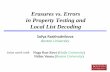 Erasures vs. Errors in Property Testing and Local List ...