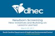 Newborn Screening Webinar - Homepage | SCDHEC