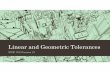 Lesson 21 Linear and Geometric Tolerances