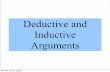 Deductive and Inductive Arguments - OLDHAM'S HOUSE