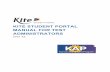 Kite Student Portal Manual for Test Administrators