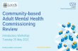 Community-based Adult Mental Health Commissioning Review