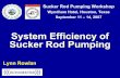 System Efficiency of Sucker Rod Pumping