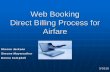 Travel Web Booking and New Direct Billing Process for Airfare