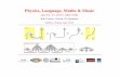 Physics, Language, Maths & Music