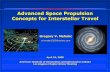 Interstellar travel - Advanced Space Propulsion Concepts for