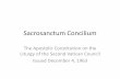 Sacrosanctum Concilium - Msgr. Jason Gray