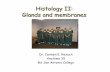 Histology II: Glands and membranes - Welcome to Mt. San Antonio