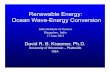 Renewable Energy: Ocean Wave-Energy Conversion