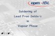 Soldering of Lead Free Solders in Vapour Phase