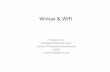 Wimax&&&WiFi& - SANOG