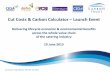 Cut Costs & Carbon Calculator Launch Event