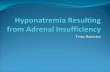Hyponatremia Resulting from Adrenal Insufficiency