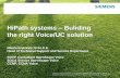 HiPath systems Buliding the right Voice/UC solution