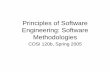 Principles of Software Engineering: Software Methodologies