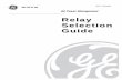Relay Selection Guide - GE Digital Energy