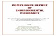 COMPLIANCE REPORT OF ENVIRONMENTAL CLEARANCE