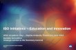 ISO initiatives Education and Innovation -   -