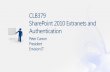 CLB379 SharePoint 2010 Extranets and Authentication