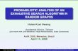 PROBABILISTIC ANALYSIS OF AN EXHAUSTIVE SEARCH ALGORITHM IN RANDOM