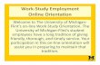 Work-Study Employment Online Orientation