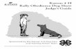 4H1023 Kansas 4-H Rally Obedience Dog Show Judgeâ€™s Guide
