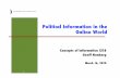 Political Information in the Online World