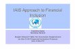 IAIS Approach to Financial Inclusion