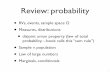 Review: probability