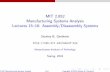 Lecture Slides - Assembly/Disassembly Systems