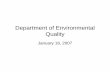 Department of Environmental Quality - House Appropriations