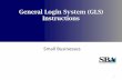 General Login System (GLS) Instructions - The U.S. Small Business