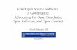 Free and Open Source Software in Governance