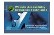 Website Accessibility Evaluation Techniques for PDF